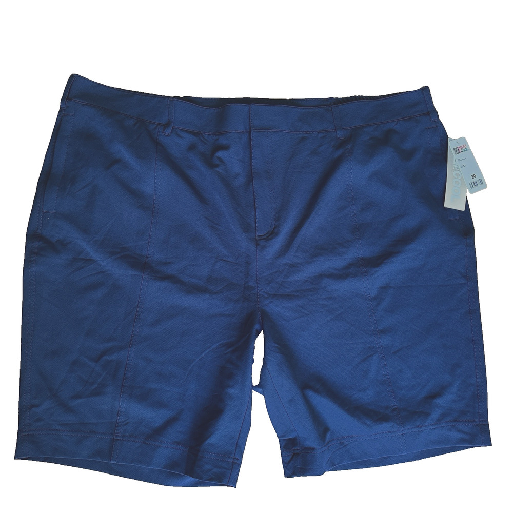 32 Degrees Women's Size 20 Navy Blue Pull On Bermuda Elastic Waist‎